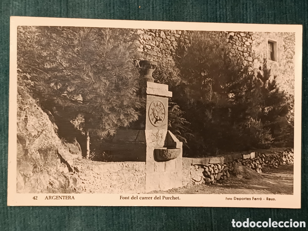 Postales: 42 ARGENTERA. Font del carrer del Purchet
