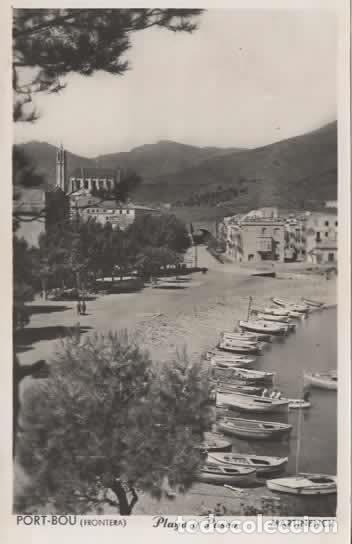 Postales: GERONA PORT BOU ESCRITA PLAYA