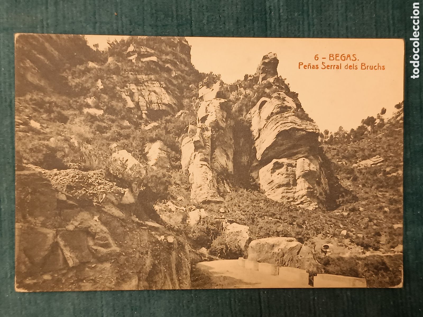 Postales: 6 BEGAS. Pe&ntilde;as Serral dels Bruchs. (Begues)