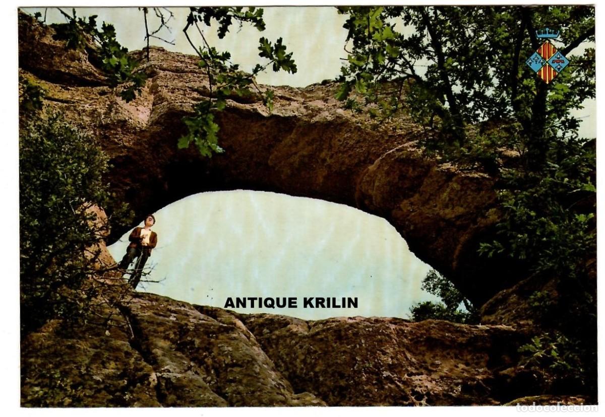 Postales: TARRAGONA / PRADES / LA ROCA FORADADA / EDICION MAG&Iacute; SU&Ntilde;&Eacute; / FRANQUEADA