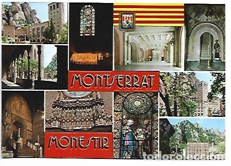 Postales: DIFERENTS ASPECTES / DIFFERENT ASPECTS.- MONTSERRAT - BARCELONA