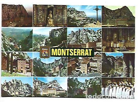 Postales: DIFERENTS ASPECTES / DIFFERENT ASPECTS.- MONTSERRAT - BARCELONA