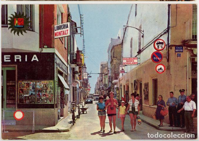 Postales: m011581 Malgrat De Mar Calle Tipica 1965 Laminograf N&ordm;384 escrita libreria montalt guardias