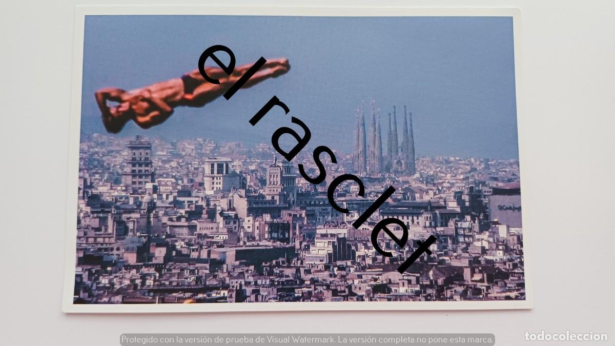 Postales: FOTO/POSTAL - SALTO DE NATCION CON BARCELONA EN EL FONDO - BARCELONA 1992- DIARIO ARA