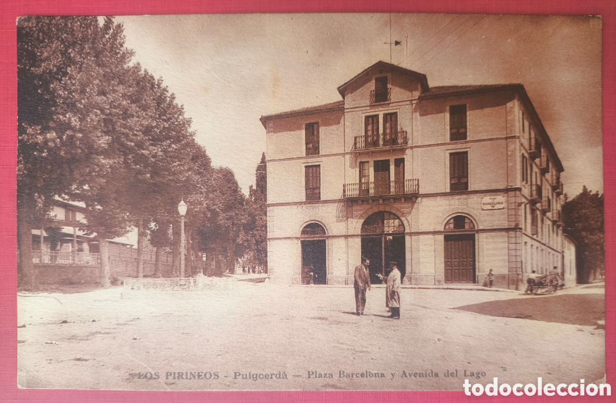 Postales: PUIGCERD&Agrave; PLA&Ccedil;A BARCELONA POSTAL ANIMADA FOTOTIPIA ED. CASA VENANCIO GIRONA C. 1915