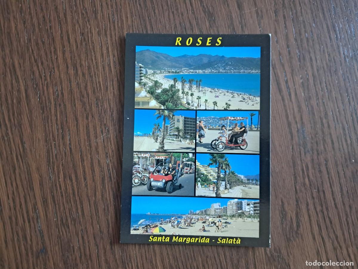Postales: postal de Espa&ntilde;a, Santa Margalida-Salat&agrave;. Roses, Girona, Costa Brava, escrita, a&ntilde;o 2002.