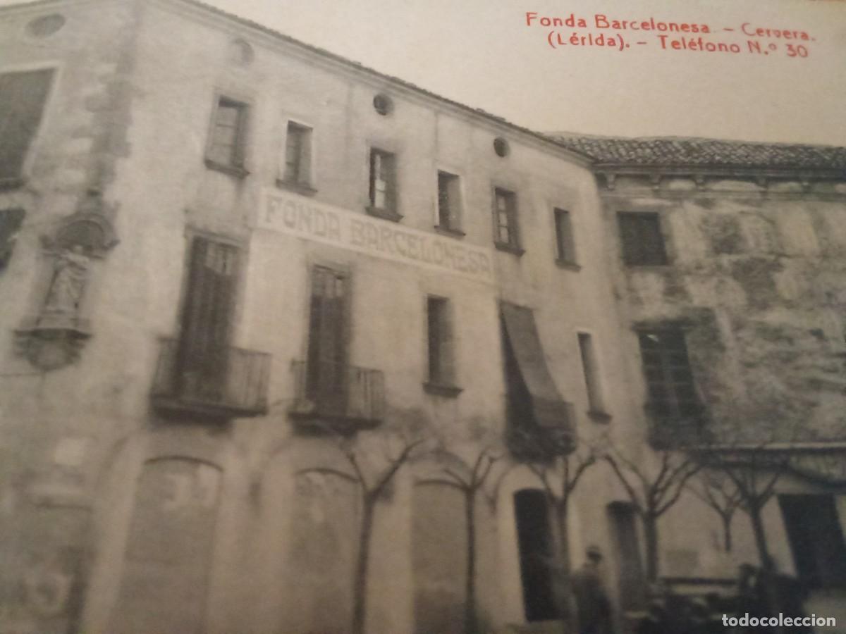 Postales: Fonda Barcelonesa.Cervera. - Foto 2