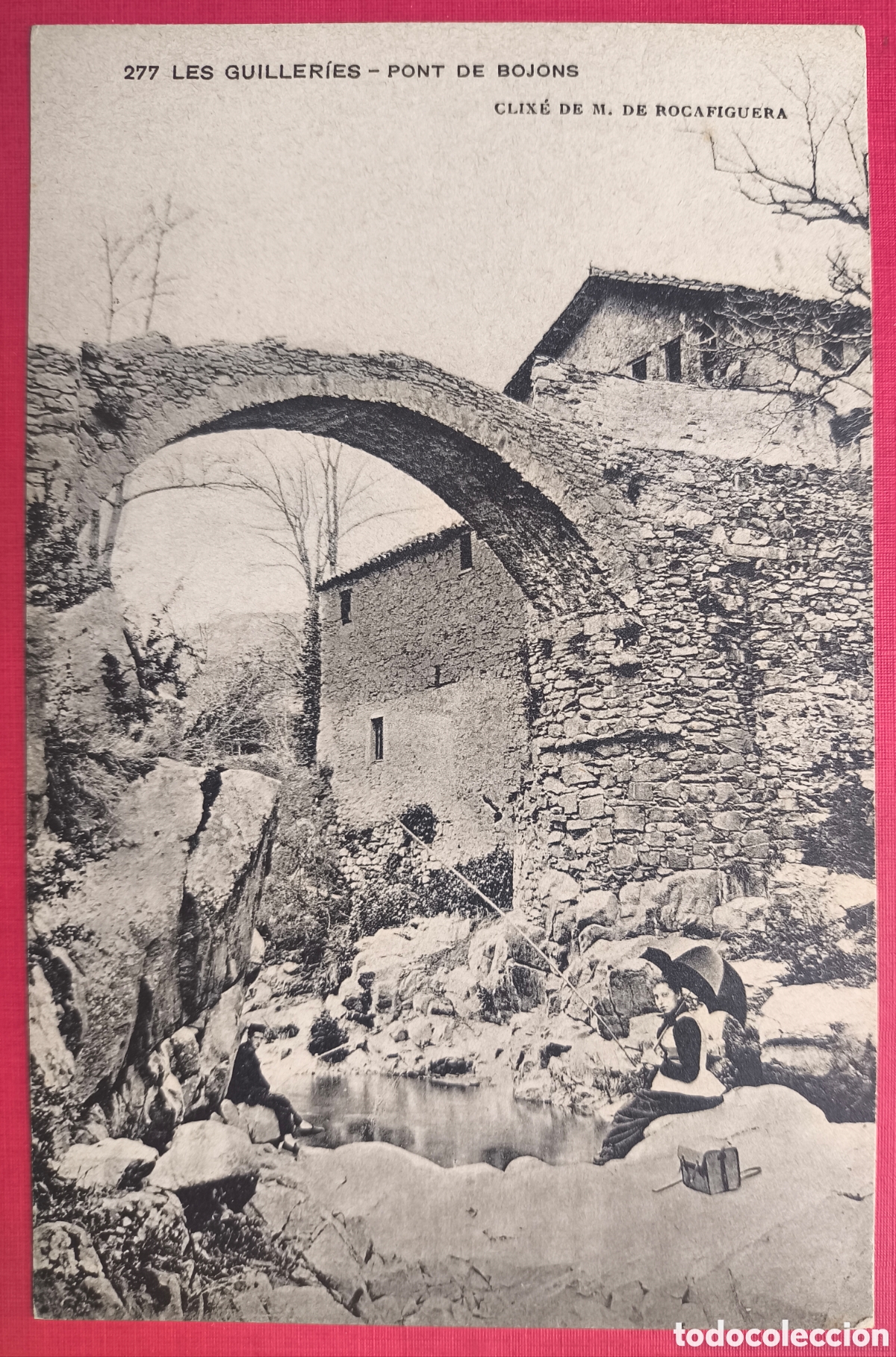 Postales: SANT SADURN&Iacute; D'OSORMORT PONT BOJONS POSTAL FOTOTIPIA CLIX&Eacute; ROCAFIGUERA OSONA GUILLERIES C. 1910