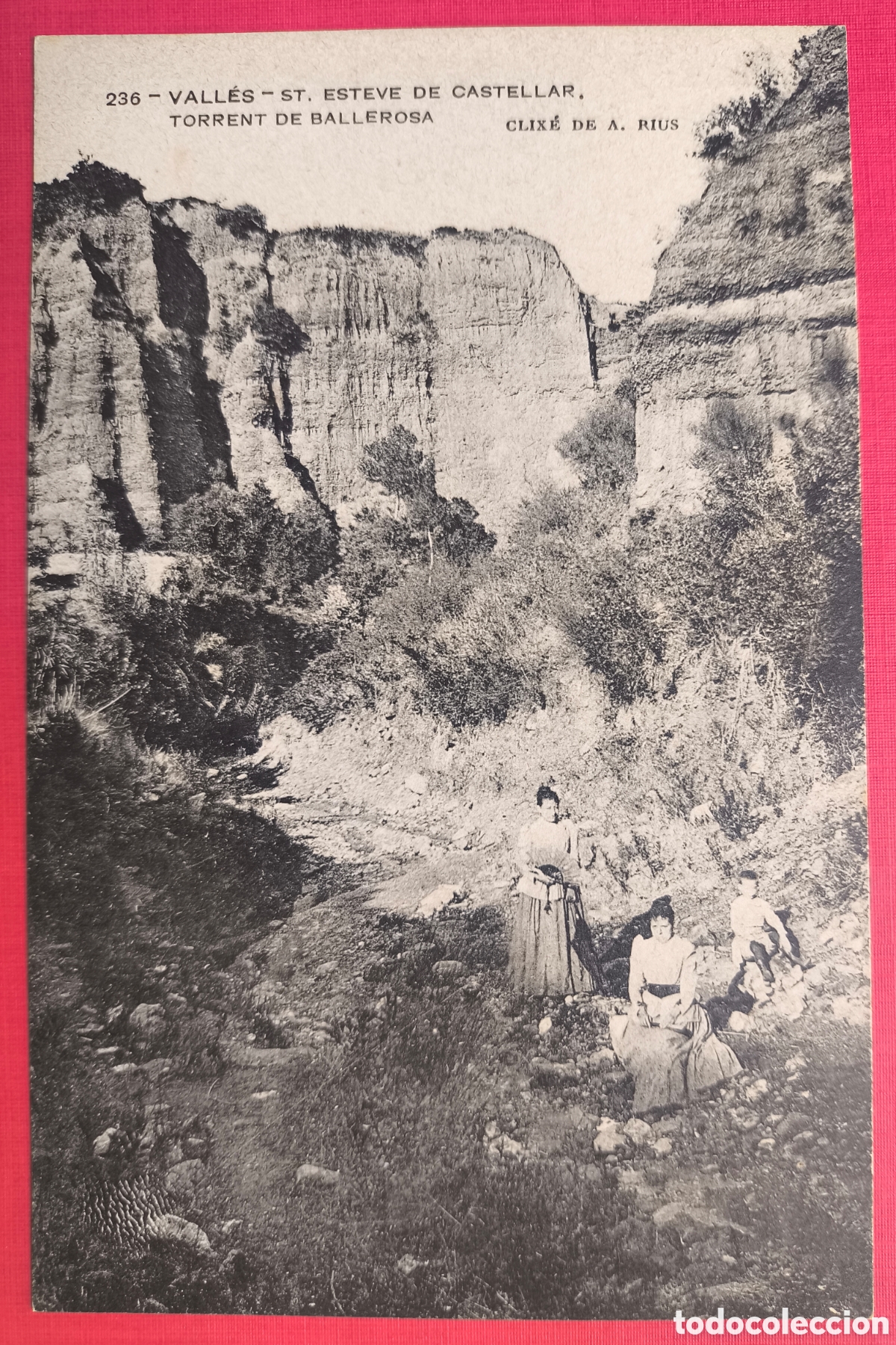 Postales: SANT ESTEVE DE CASTELAR TORRENT BALLEROSA POSTAL FOTOTIPIA CLIX&Eacute; A. RIUS VALL&Egrave;S C. 1910