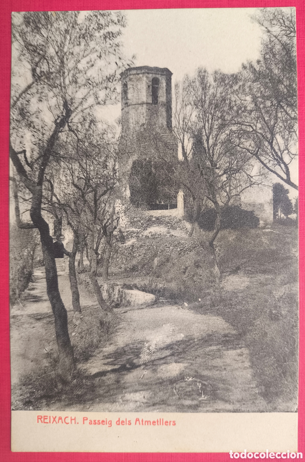 Postales: MONTCADA I REIXAC PASSEIG DELS AMETLERS POSTAL FOTOTIPIA A. T. V. VALL&Egrave;S C. 1910