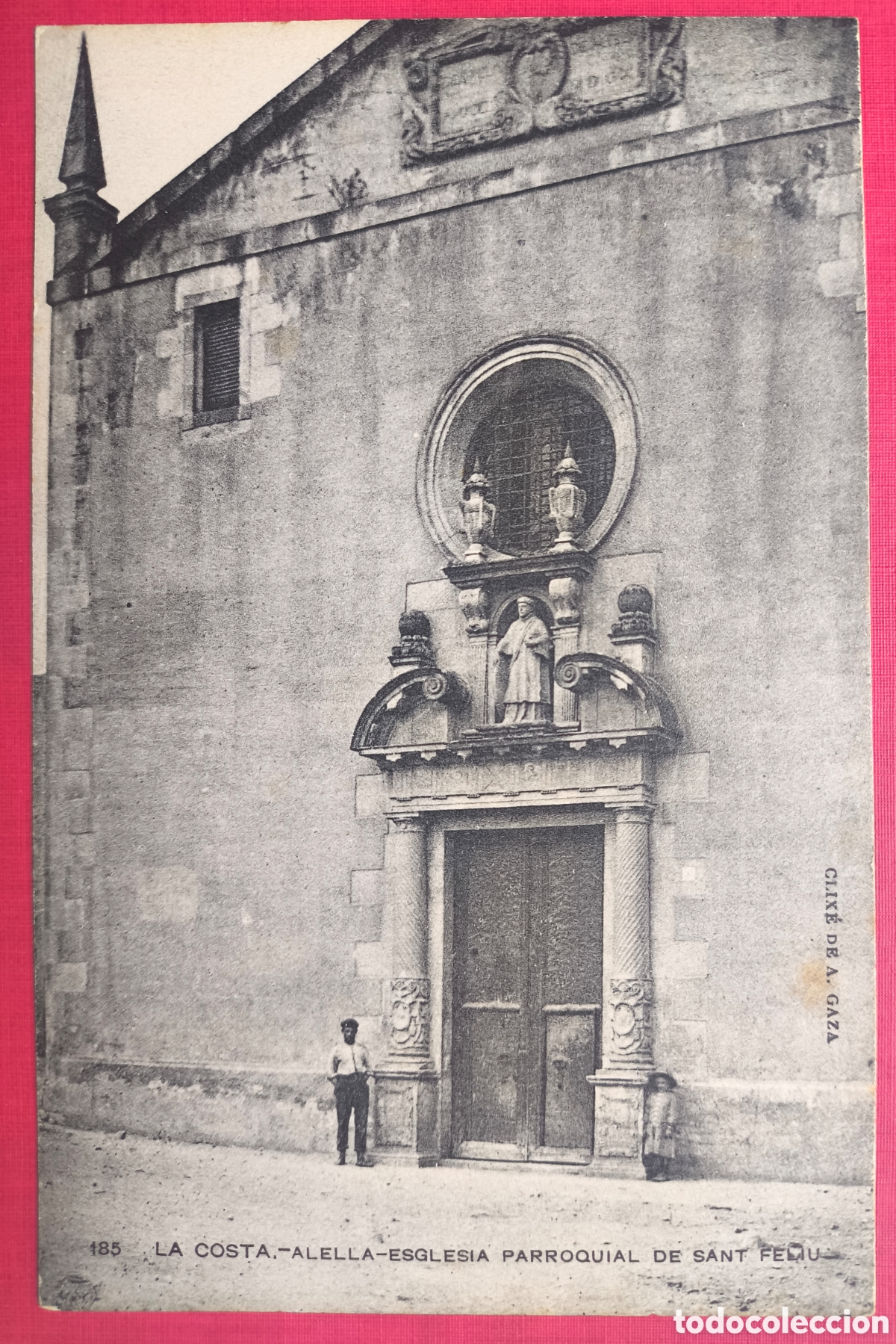 Postales: ALELLA ESGSANT FELIU POSTAL ANIMADA FOTOTIPIA CLIX&Eacute; A. GAZA MARESME C. 1910