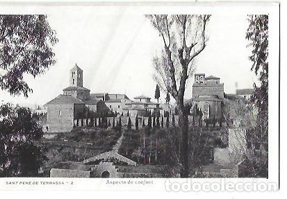 Postales: ANTIGUA POSTAL 2 SANT PERE DE TERRASSA ASPECTE DE CONJUNT