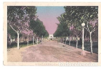 Postales: ANTIGUA POSTAL GRAN BALNEARIO VICHY CATALAN CALDAS DE MALAVELLA GIRONA 5 AVENIDA ENTRADA PRINCIPAL L