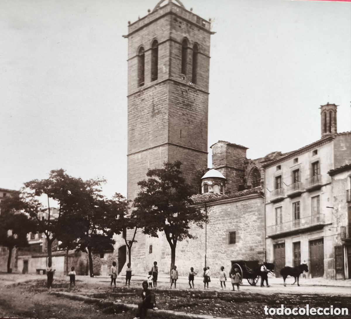 Postales: SANTA COLOMA DE QUERALT PLA&Ccedil;A NOVA POSTAL FOTOGR&Aacute;FICA ANIMADA TARRAGONA C. 1920
