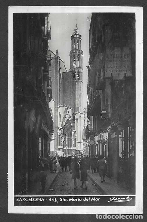Postales: Postal. Barcelona- 44/1 Santa Mar&iacute;a del Mar Zerkowitz 1950