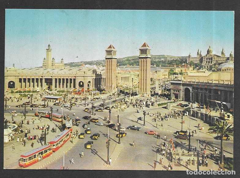 Postales: Postal. Barcelona- 5.004 Plaza Espa&ntilde;a Reuss Ro/Color 1960