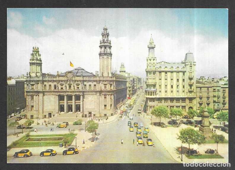 Postales: Postal. Barcelona- 5.005 Correos y Via Layetana Reuss Ro/Color 1960