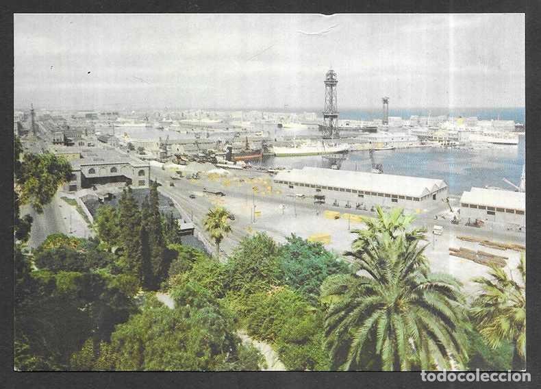 Postales: Postal. Barcelona- 5.010 Vista General del Puerto Reuss Ro/Color 1960