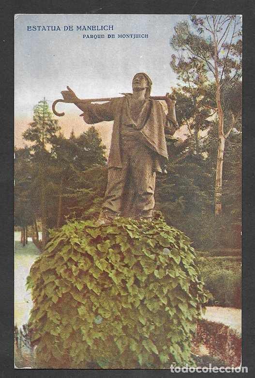 Postales: Postal. Barcelona N&uacute;m. 632 Estatua de Manelich Parque de Montjuich Ediciones Victoria