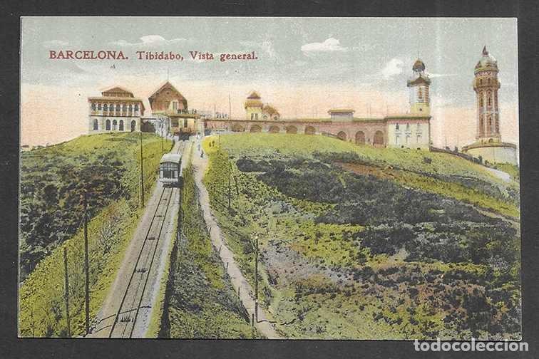 Postales: Postal. Barcelona . Tibidabo, Vista general. edici&oacute;n K.H.B. 17 1920-1930