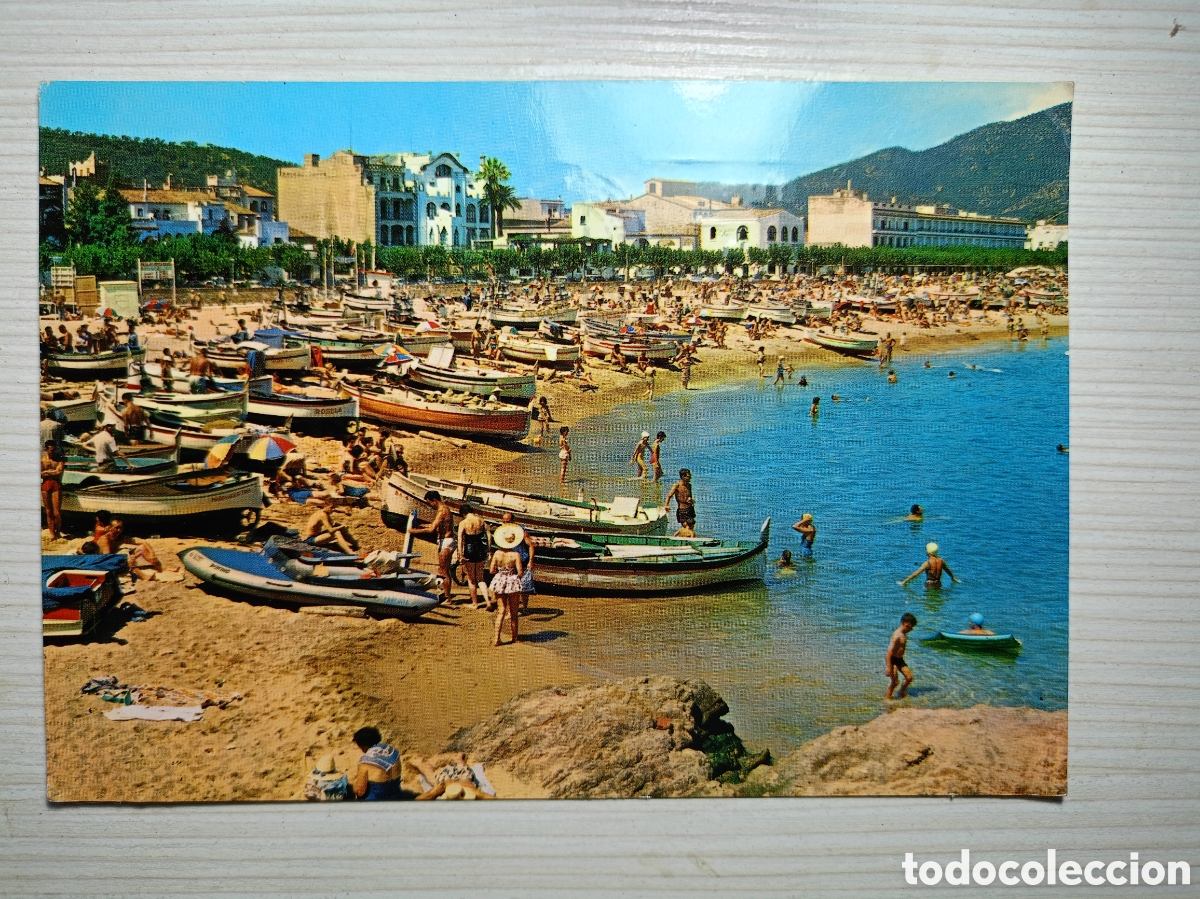 Postales: TOSSA DE MAR (GIRONA) - COSTA BRAVA - PLAYA a&ntilde;os 60
