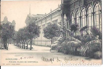 Postales: ANTIGUA POSTAL 758 BARCELONA PARQUE MUSEO DE MARTORELL HAUSER Y MENET