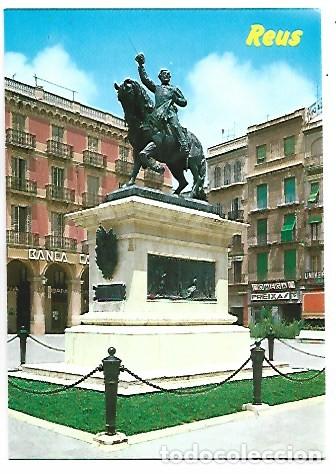 Postales: MONUMENTO AL GENERAL PRIM / GENERAL PRIM&acute;S MONUMENT.- REUS - Foto 1