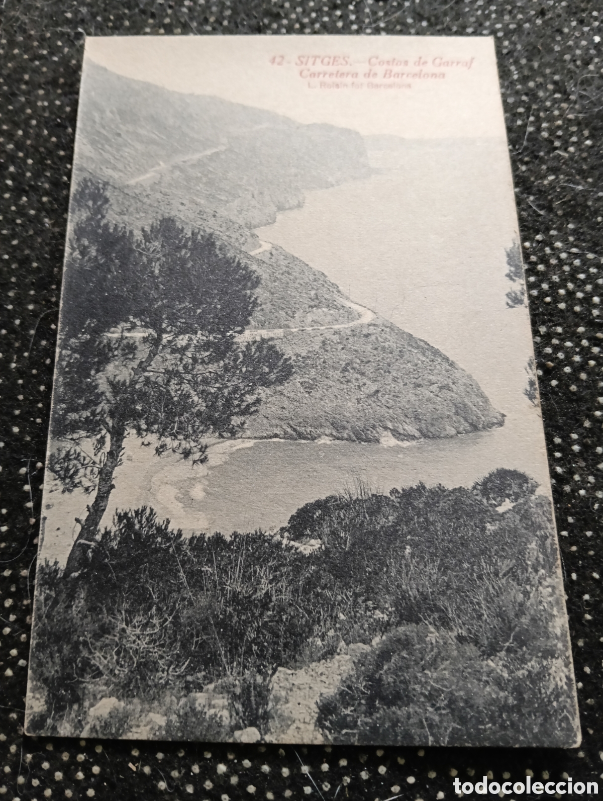 Postales: POSTAL 42 - SITGES 1920-30 - BARCELONA COSTAS DE GARRAF, CARRETERA DE BARCELONA - L. ROISIN