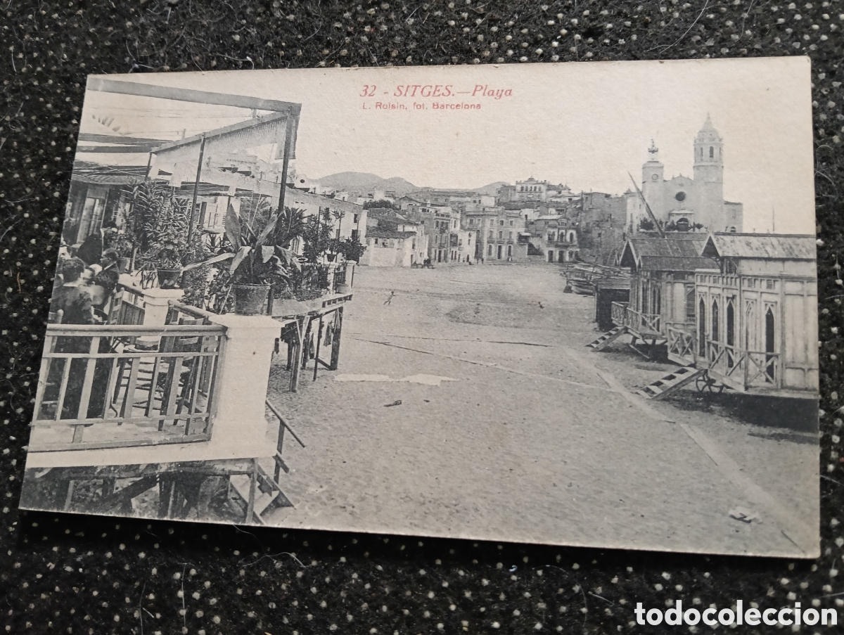 Postales: POSTAL 32 - SITGES 1920-30 - BARCELONA PLAYA - L. ROISIN