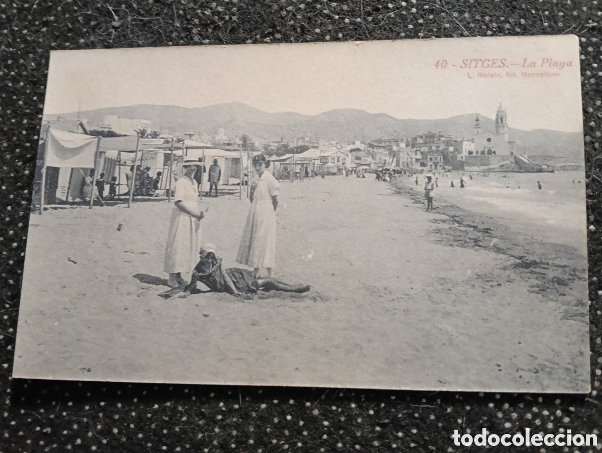 Postales: POSTAL 40 - SITGES 1920-30 - BARCELONA PLAYA - L. ROISIN