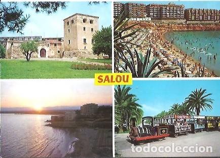 Postales: POSTAL A COLOR COSTA DORADA TARRAGONA SALOU 72 DIVERSOS ASPECTOS DE LA VILLA RAYMOND