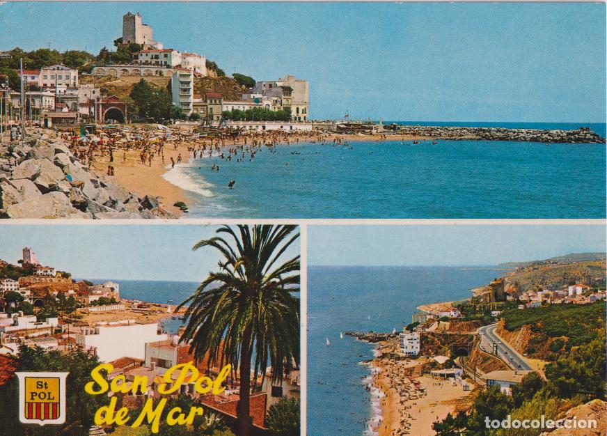 Postales: SAN POL DE MAR, VARIAS VISTAS &ndash; FOTOGRAFIA CAMPA&Ntilde;&Aacute; N&ordm;B 1101 &ndash; ESCRITA