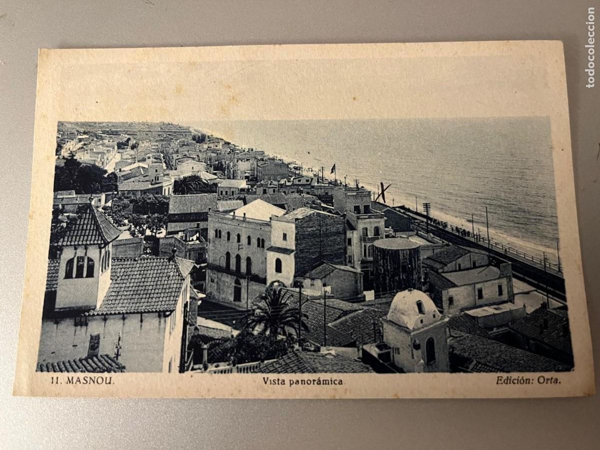Postales: Masnou Barcelona vista panor&aacute;mica escrita