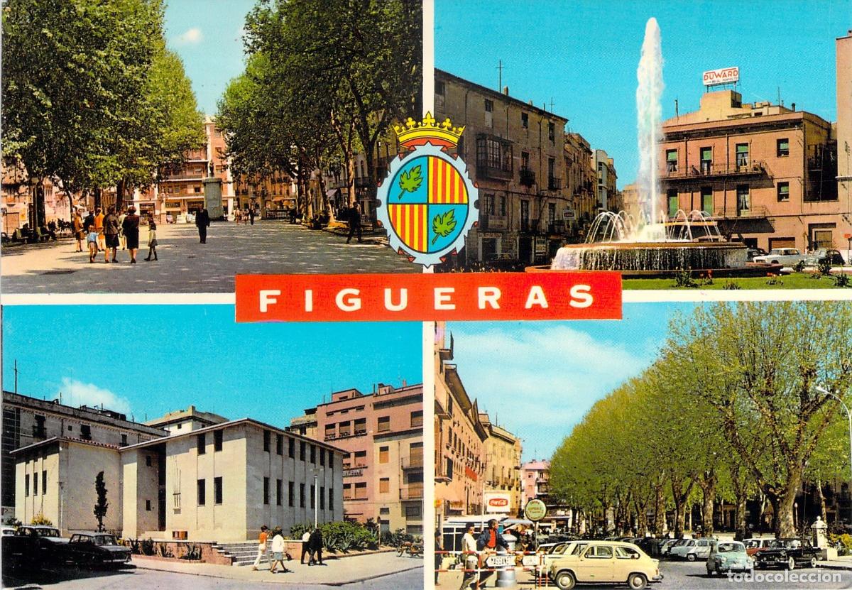 Postales: Postal de Figueras Girona Varios Aspectos de la Ciudad