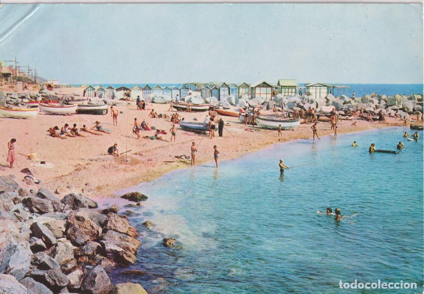 Postales: MASNOU, COSTA DORADA, PLAYA &ndash; LAMINOGRAF &ndash; CIRCULADA
