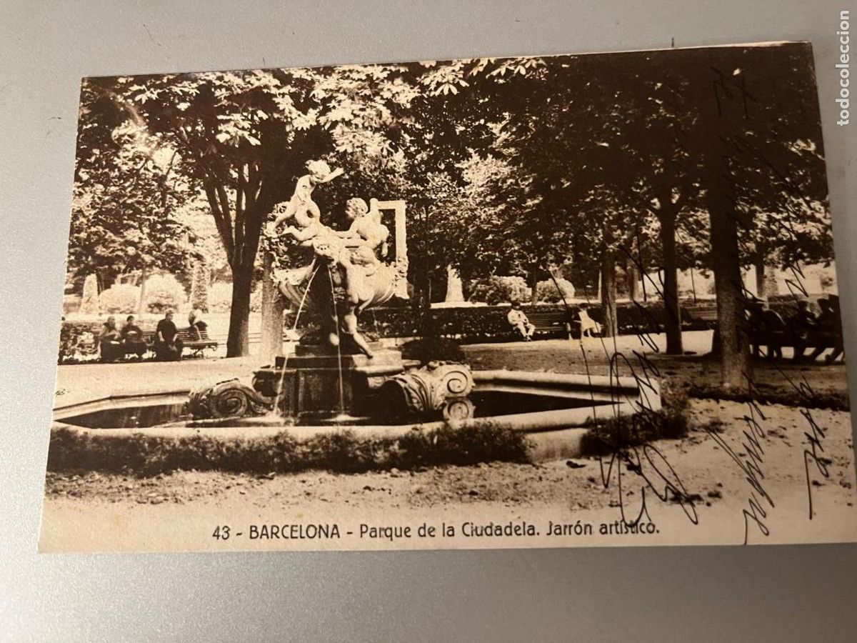 Postales: Barcelona parque de la Ciudadela escrita
