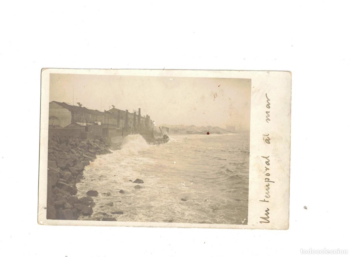 Postales: BARCELONA. TEMPORAL EN LA BARCELONETA