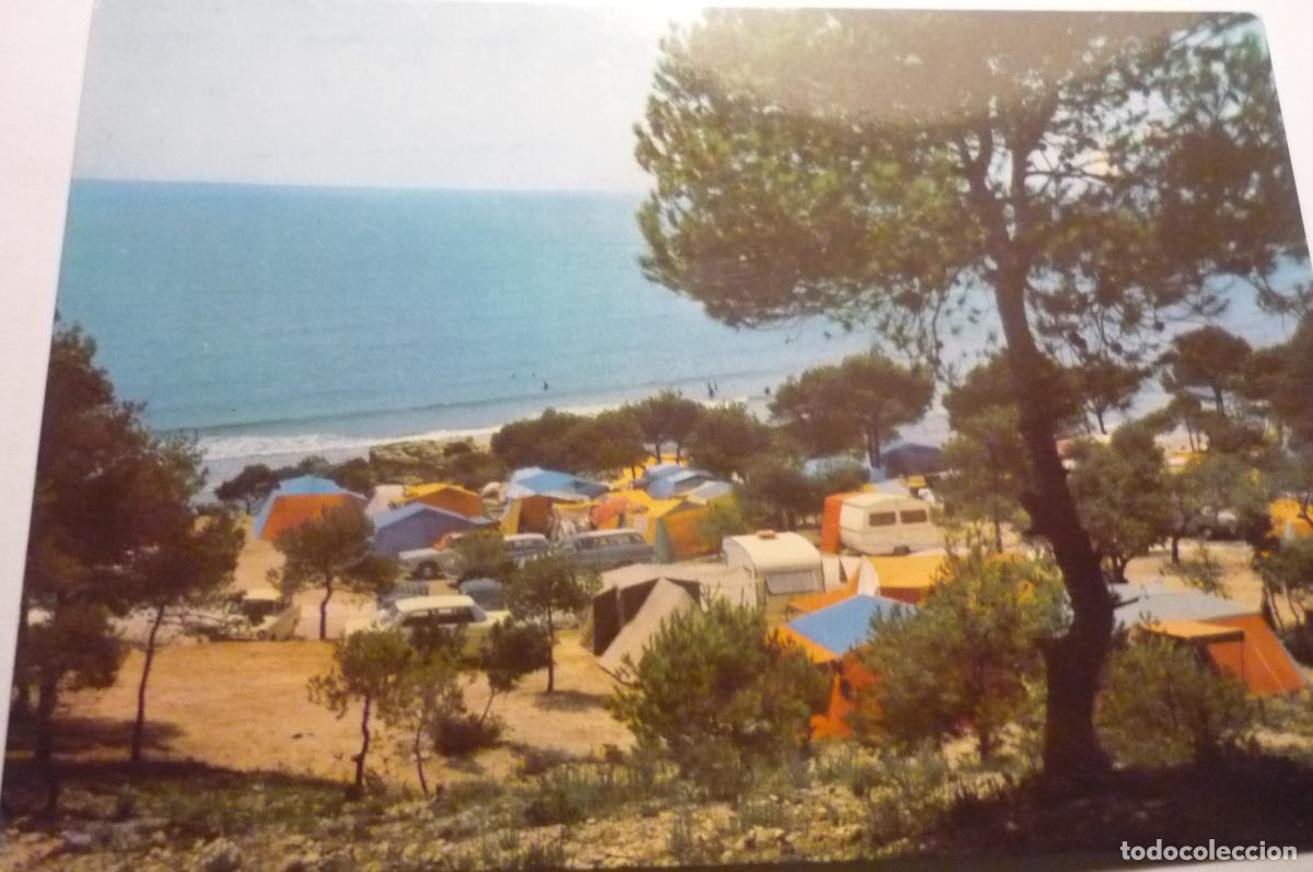 Postales: postal salou playa y caming salou cm