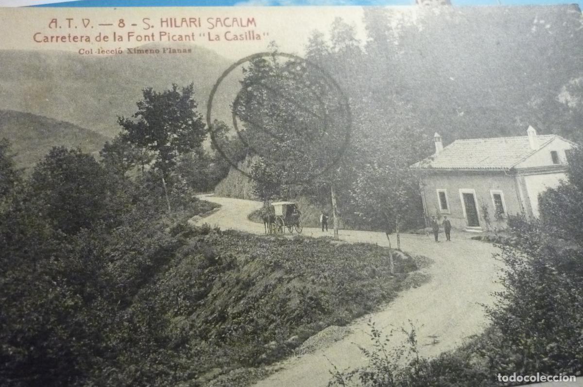 Postales: postal s.hilari sacalm carretera font picant -la casilla circulada cm