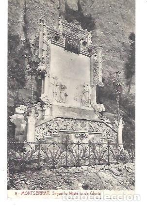 Postales: ANTIGUA POSTAL 9 MONTSERRAT SEGUNDO MISTERIO DE GLORIA FOTOTIPIA THOMAS