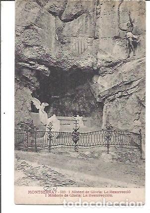 Postales: ANTIGUA POSTAL 509 MONTSERRAT I MISTERIO DE GLORIA LA RESURRECCION E.M. DE M 1924