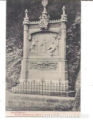 Postales: ANTIGUA POSTAL MONTSERRAT ROSARIO MONUMENTAL QUINTO MISTERIO DE GOZO L ROCA