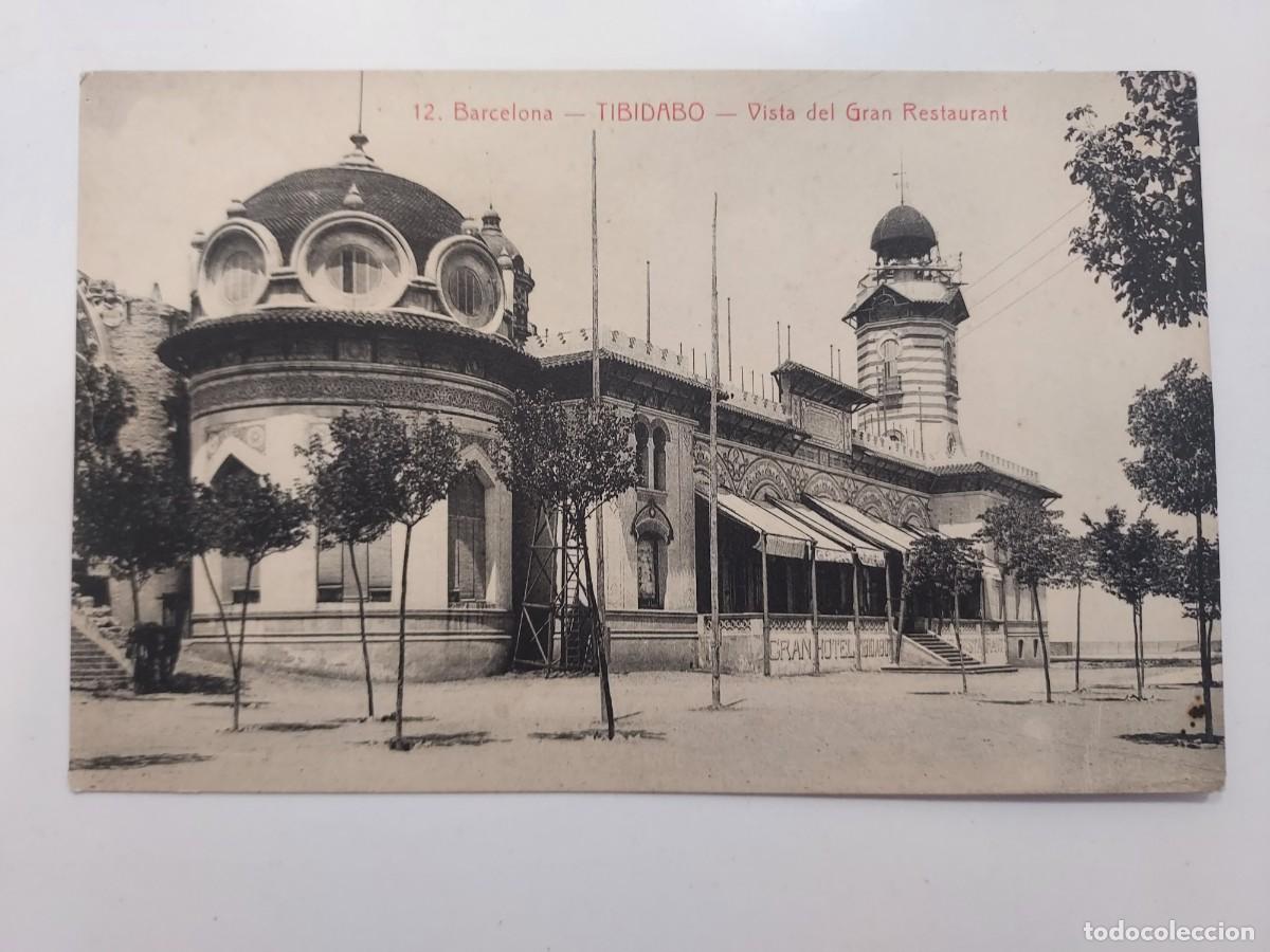 Postales: POSTAL BARCELONA TIBIDABO VISTA DEL GRAN RESTAURANT. ROISIN 12. SIN CIRCULAR