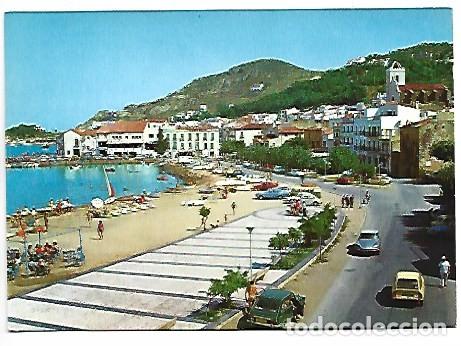 Postales: PASEO Y PLAYA.- COSTA BRAVA, PORT DE LA SELVA / GIRONA