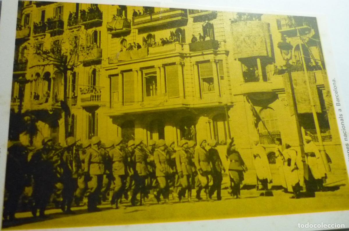 Postales: POSTAL BARCELONA ENTRADA TROPAS NACIONALES 1939 -REPRODUCCION IMPRENTA CM