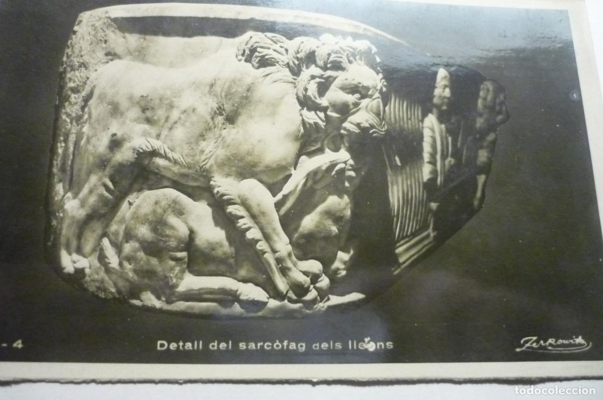 Postales: postal tarragona sarcofago leones .-necropolis cm