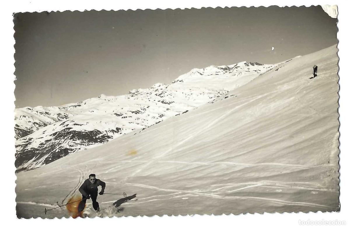 Postales: VALLE DE ARAN.- N&ordm; 21. SALARD&Uacute;. PISTA DE VAQUEIRA. EDICIONES SICILIA. SIN CIRCULAR