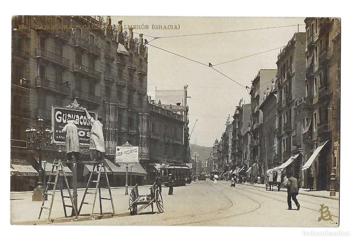 Postales: BARCELONA.- N&ordm; 118. CALLE DE SALMER&Oacute;N (GRACIA). ANIMADA. LUIS BARTRINA. SIN CIRCULAR
