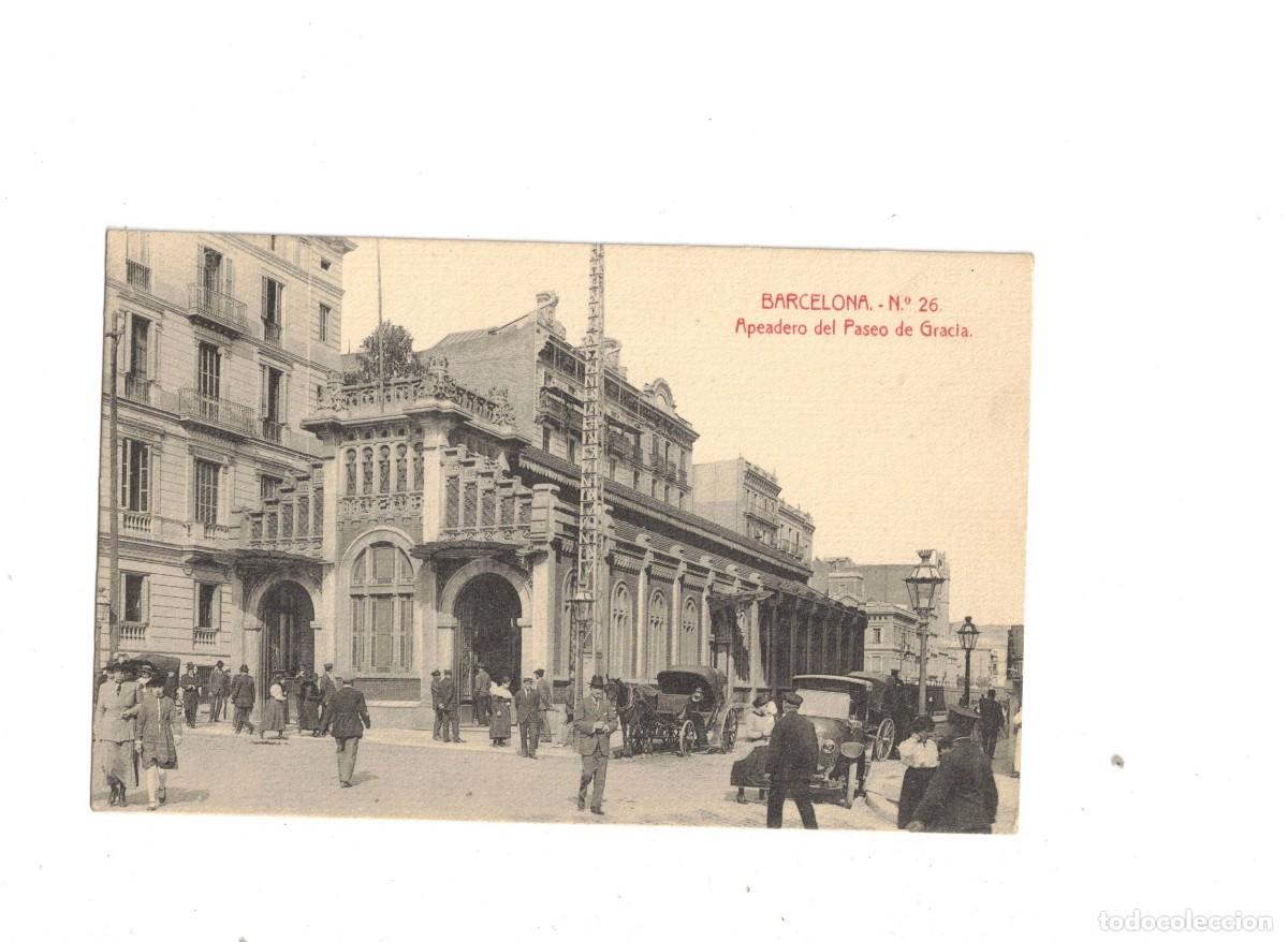 Postales: BARCELONA. APEADERO PASEO DE GRACIA. 26 ROISIN