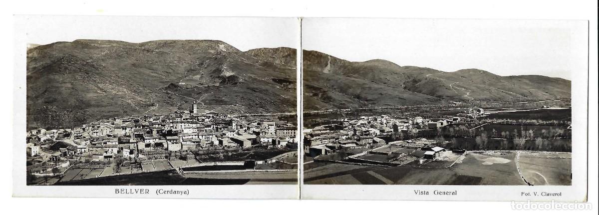 Postales: BELLVER (CERDANYA).- VISTA GENERAL. PANOR&Aacute;MICA. FOTO CLAVEROL. SIN CIRCULAR. RARA